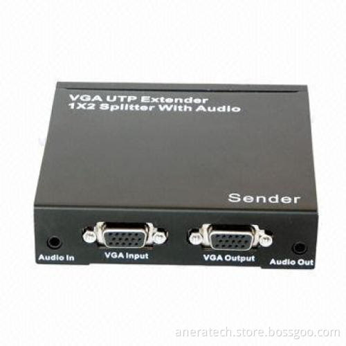 VGA UTP Extender 1 x 2 Splitter with Audio